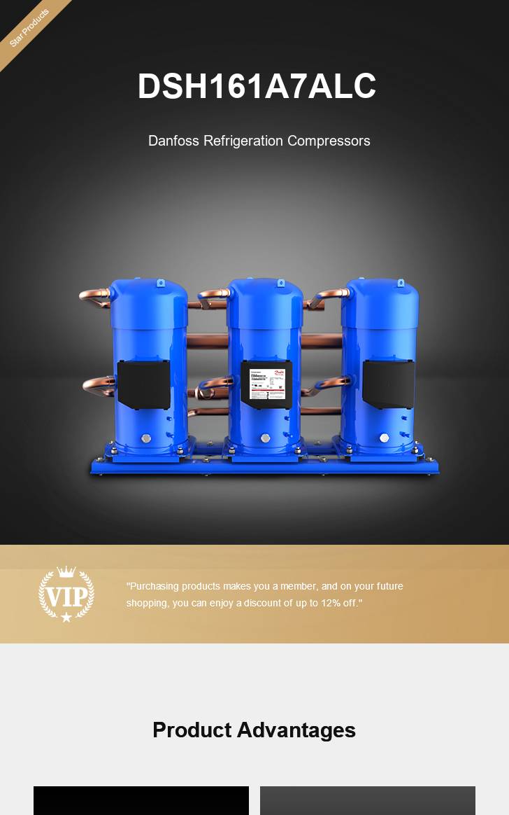 Danfoss Compressor DSH161A7ALC, technical parameters pdf, structure diagram